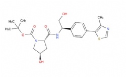 tert-butyl (2S,4R)-4-hydroxy-2-(((R)-2-hydroxy-1-(4-(4-methylthiazol-5-yl)phenyl)ethyl)carbamoyl)pyrrolidine-1-carboxylate