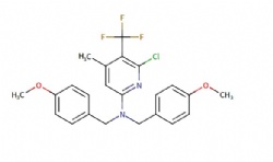6-chloro-N,N-bis(4-methoxybenzyl)-4-methyl-5-(trifluoromethyl)pyridin-2-amine