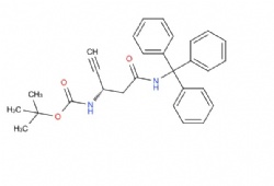 tert-butyl (S)-(5-oxo-5-(tritylamino)pent-1-yn-3-yl)carbamate