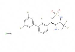 N-[(2S,3R)-2-{[3-(3,5-difluorophenyl)-2-fluorophenyl]methyl}-4,4-difluoropyrrolidin-3-yl]methanesulfonamide hydrochloride