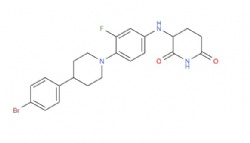 3-((4-(4-(4-bromophenyl)piperidin-1-yl)-3-fluorophenyl)amino)piperidine-2,6-dione