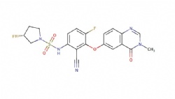(R)-N-(2-cyano-4-fluoro-3-((3-methyl-4-oxo-3,4-dihydroquinazolin-6-yl)oxy)phenyl)-3-fluoropyrrolidine-1-sulfonamide