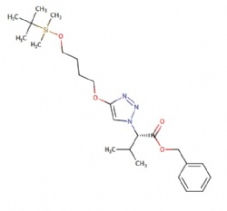 benzyl (S)-2-(4-(4-((tert-butyldimethylsilyl)oxy)butoxy)-1H-1,2,3-triazol-1-yl)-3-methylbutanoate