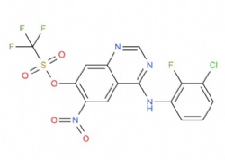 4-((3-chloro-2-fluorophenyl)amino)-6-nitroquinazolin-7-yl trifluoromethanesulfonate