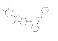 (S)-3-(1-oxo-5-(((1S,2S)-2-(3-phenylazetidin-1-yl)cyclohexyl)oxy)isoindolin-2-yl)piperidine-2,6-dione