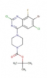Tert-butyl 4-(7-bromo-2,6-dichloro-8-fluoroquinazolin-4-yl)piperazine-1-carboxylate