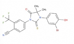 4-(3-(3-bromo-4-hydroxyphenyl)-4,4-dimethyl-5-oxo-2-thioxoimidazolidin-1-yl)-2-(trifluoromethyl)benzonitrile
