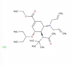 (3R,4R,5S)-Ethyl 4-(N-(tert-butyl)acetamido)-5-(diallylamino)-3-(pentan-3-yloxy)cyclohex-1-enecarboxylate hydrochloride