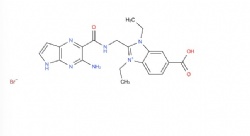 2-((3-amino-5H-pyrrolo[2,3-b]pyrazine-2-carboxamido)methyl)-6-carboxy-1,3-diethyl-1H-benzo[d]imidazol-3-ium bromide