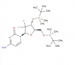 4-amino-1-((2R,4R,5R)-4-((tert-butyldimethylsilyl)oxy)-5-(((tert-butyldimethylsilyl)oxy)methyl)-3,3-difluorotetrahydrofuran-2-yl)pyrimidin-2(1H)-one