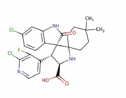 (3'R,4'S,5'R)-6''-chloro-4'-(2-chloro-3-fluoropyridin-4-yl)-4,4-dimethyl-2''-oxodispiro[cyclohexane-1,2'-pyrrolidine-3',3''-indoline]-5'-carboxylic acid