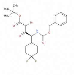 tert-butyl (4S)-4-(((benzyloxy)carbonyl)amino)-2-bromo-4-(4,4-difluorocyclohexyl)-3-oxobutanoate