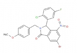 6-bromo-3-(2-chloro-5-fluorophenyl)-2-(4-methoxybenzyl)-4-nitroisoindolin-1-one