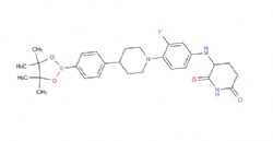 3-((3-fluoro-4-(4-(4-(4,4,5,5-tetramethyl-1,3,2-dioxaborolan-2-yl)phenyl)piperidin-1-yl)phenyl)amino)piperidine-2,6-dione
