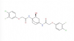2-(4-chloro-3-fluorophenoxy)-N-[(3S)-4-[[2-(4-chloro-3-fluorophenoxy)acetyl]amino]-3-hydroxy-1-bicyclo[2.2.2]octanyl]acetamide