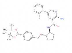 6-amino-2'-fluoro-N-[(1S,2S)-2-{[4-(4,4,5,5-tetramethyl-1,3,2-dioxaborolan-2- yl)phenyl]methoxy}cyclopentyl][3,3'-bipyridine]-5-carboxamide