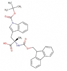 (S)-2-((((9H-fluoren-9-yl)methoxy)carbonyl)amino)-3-(1-(tert-butoxycarbonyl)-1H-indol-3-yl)-2-methylpropanoic acid