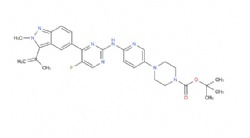 tert-butyl 4-(6-((5-fluoro-4-(2-methyl-3-(prop-1-en-2-yl)-2H-indazol-5-yl)pyrimidin-2-yl)amino)pyridin-3-yl)piperazine-1-carboxylate