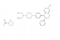 (5R,6S)-5-(4-(4-(dimethoxymethyl)piperidin-1-yl)phenyl)-6-phenyl-5,6,7,8-tetrahydronaphthalen-2-ol, D-prolinate salt