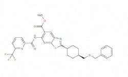 Methyl 2-(trans-4-((Benzyloxy)methyl)cyclohexyl)-6-(6-(trifluoromethyl)picolinamido)benzo[d]thiazole-5-carboxylate