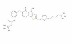 tert-butyl (6-((4-methyl-5-oxo-2-((1-((2-(trimethylsilyl)ethoxy)methyl)-1H-pyrazol-3-yl)methyl)-4,5-dihydro-6H-thiazolo[5',4':4,5]pyrrolo[2,3-d]pyridazin-6-yl)methyl)pyridin-2-yl)carbamate