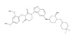 1-(5-(((2S,4R)-1-((4,4-difluorocyclohexyl)methyl)-2-methylpiperidin-4-yl)methyl)pyrazolo[1,5-a]pyridin-3-yl)-3-(2,4-dimethoxybenzyl)dihydropyrimidine-2,4(1H,3H)-dione