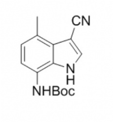 tert-butyl (3-cyano-4-methyl-1H-indol-7-yl)carbamate