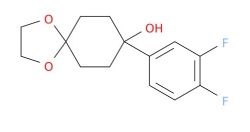 8-(3,4-difluorophenyl)-1,4-dioxaspiro[4.5]decan-8-ol