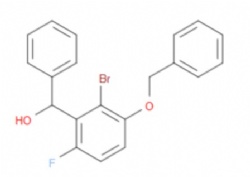 (3-(benzyloxy)-2-bromo-6-fluorophenyl)(phenyl)methanol