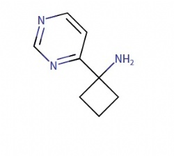 1-(Pyrimidin-4-yl)cyclobutan-1-amine