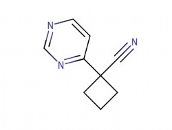 1-(pyrimidin-4-yl)cyclobutane-1-carbonitrile