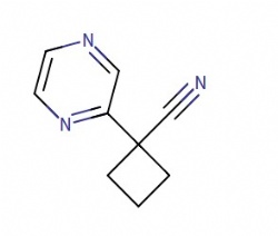 1-(Pyrazin-2-yl)cyclobutane-1-carbonitrile