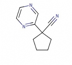 1-(Pyrazin-2-yl)cyclopentane-1-carbonitrile