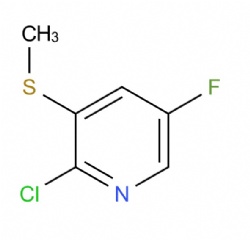 2-chloro-5-fluoro-3-(methylthio)pyridine