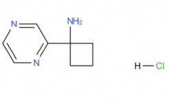 1-(pyrazin-2-yl)cyclobutan-1-amine hydrochloride