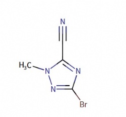 3-bromo-1-methyl-1H-1,2,4-triazole-5-carbonitrile