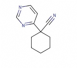 1-(pyrimidin-4-yl)cyclohexane-1-carbonitrile