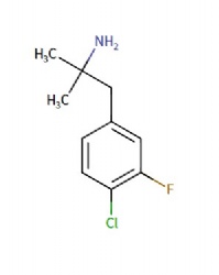 1-(4-chloro-3-fluorophenyl)-2-methylpropan-2-amine