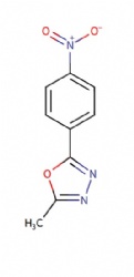 2-methyl-5-(4-nitrophenyl)-1,3,4-oxadiazole