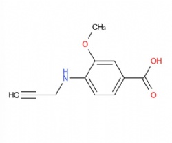 3-methoxy-4-(prop-2-yn-1-ylamino)benzoic acid