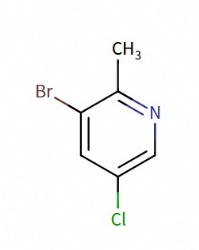 3-bromo-5-chloro-2-methylpyridine