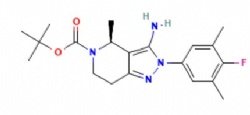 tert-butyl (4S)-3-amino-2-(4-fluoro-3,5-dimethylphenyl)-4-methyl-6,7-dihydro-4H-pyrazolo[4,3-c]pyridine-5-carboxylate