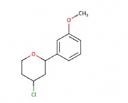 4-chloro-2-(3-methoxyphenyl)tetrahydro-2H-pyran
