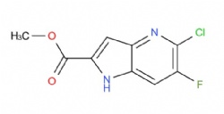 methyl 5-chloro-6-fluoro-1H-pyrrolo[3,2-b]pyridine-2-carboxylate