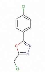 2-(chloromethyl)-5-(4-chlorophenyl)-1,3,4-oxadiazole