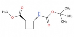 rel-methyl (1R,2R)-2-((tert-butoxycarbonyl)amino)cyclobutane-1-carboxylate