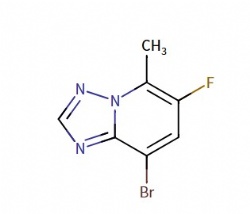8-bromo-6-fluoro-5-methyl-[1,2,4]triazolo[1,5-a]pyridine