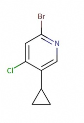 2-bromo-4-chloro-5-cyclopropylpyridine