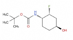 tert-butyl (rel-(1S,2R,4S)-2-fluoro-4-hydroxycyclohexyl)carbamate