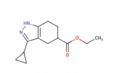 ethyl 3-cyclopropyl-4,5,6,7-tetrahydro-1H-indazole-5-carboxylate